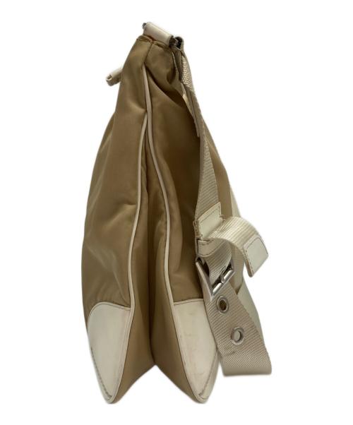 PRADA（プラダ）PRADA (プラダ) ショルダーバッグ キャメル×アイボリーの古着・服飾アイテム
