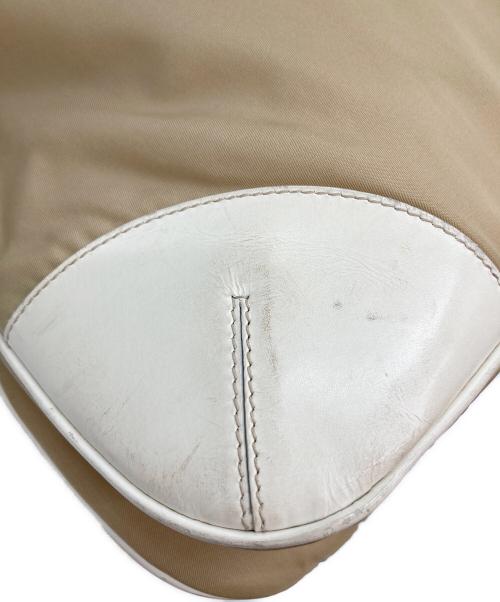 PRADA（プラダ）PRADA (プラダ) ショルダーバッグ キャメル×アイボリーの古着・服飾アイテム