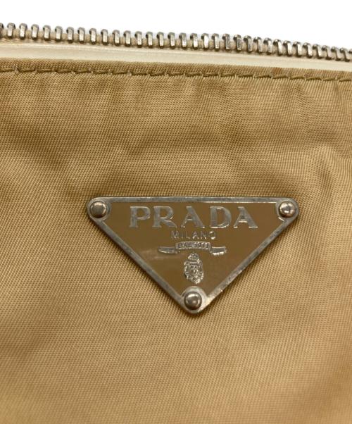 PRADA（プラダ）PRADA (プラダ) ショルダーバッグ キャメル×アイボリーの古着・服飾アイテム