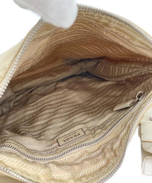 PRADA（プラダ）PRADA (プラダ) ショルダーバッグ キャメル×アイボリーの古着・服飾アイテム