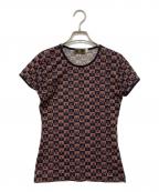 FENDIフェンディ）の古着「総柄Tシャツ」｜ブラウン