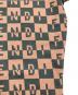 中古・古着 FENDI (フェンディ) 総柄Tシャツ ブラウン サイズ:42：6000円