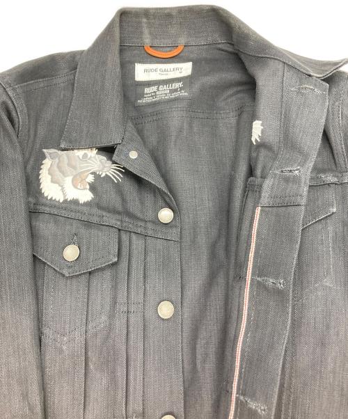 RUDE GALLERY（ルードギャラリー）RUDE GALLERY (ルードギャラリー) スーベニアデニムジャケット ブラック サイズ:3の古着・服飾アイテム