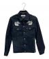 RUDE GALLERY（ルードギャラリー）の古着「スーベニアデニムジャケット」｜ブラック