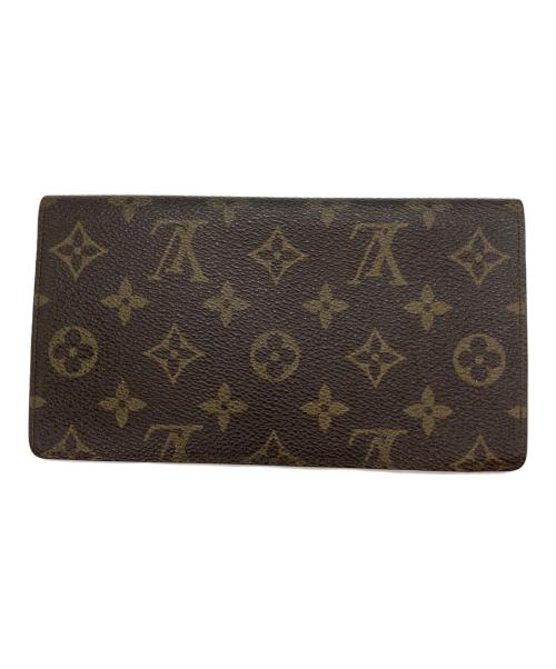 LOUIS VUITTON（ルイ ヴィトン）LOUIS VUITTON (ルイ ヴィトン) ポルトシェキエ ダブル/札入れ ブラウンの古着・服飾アイテム