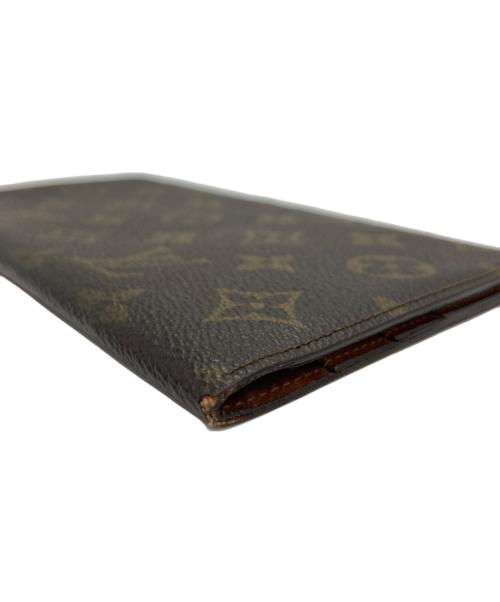 LOUIS VUITTON（ルイ ヴィトン）LOUIS VUITTON (ルイ ヴィトン) ポルトシェキエ ダブル/札入れ ブラウンの古着・服飾アイテム