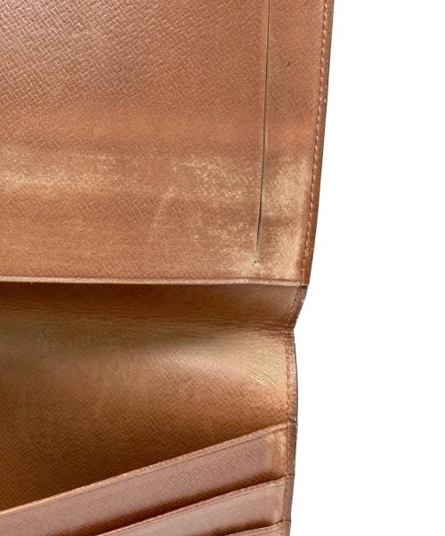 LOUIS VUITTON（ルイ ヴィトン）LOUIS VUITTON (ルイ ヴィトン) ポルトシェキエ ダブル/札入れ ブラウンの古着・服飾アイテム