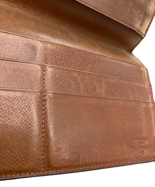 LOUIS VUITTON（ルイ ヴィトン）LOUIS VUITTON (ルイ ヴィトン) ポルトシェキエ ダブル/札入れ ブラウンの古着・服飾アイテム