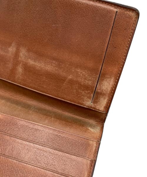 LOUIS VUITTON（ルイ ヴィトン）LOUIS VUITTON (ルイ ヴィトン) ポルトシェキエ ダブル/札入れ ブラウンの古着・服飾アイテム