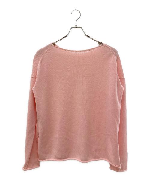 HER.（ハー）HER. (ハー) ペーパーブレンドニット ピンク サイズ:Freeの古着・服飾アイテム