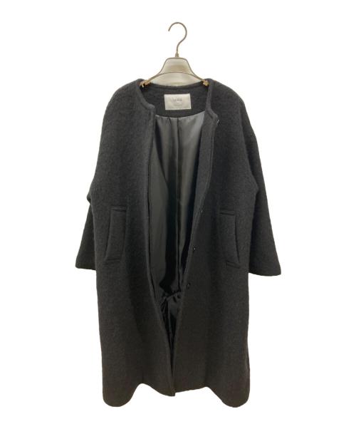 utilite（ユティリテ）utilite (ユティリテ) モヘアループシャギーノーカラーコート ブラック サイズ:不明の古着・服飾アイテム