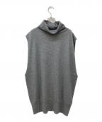 mizuiro-indミズイロインド）の古着「ニットベスト」｜グレー