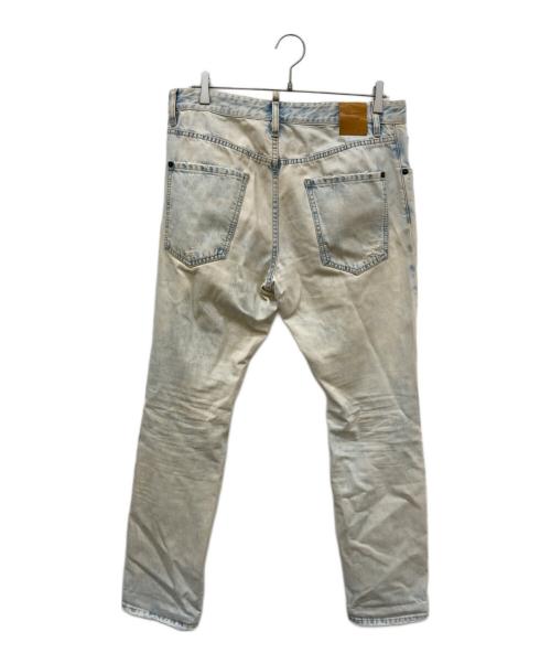 DSQUARED2（ディースクエアード）DSQUARED2 (ディースクエアード) ブリーチ加工ダメージデニムパンツ ブルー サイズ:Lの古着・服飾アイテム