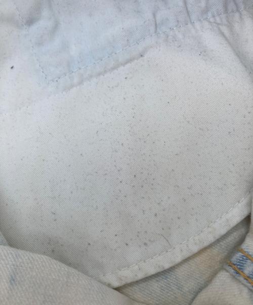 DSQUARED2（ディースクエアード）DSQUARED2 (ディースクエアード) ブリーチ加工ダメージデニムパンツ ブルー サイズ:Lの古着・服飾アイテム