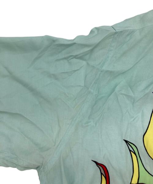 WACKO MARIA（ワコマリア）WACKO MARIA (ワコマリア) WOLF'S HEAD (ウルフズヘッド) レーヨンアロハシャツ スカイブルー サイズ:Mの古着・服飾アイテム