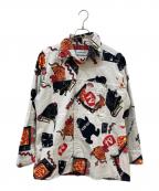 MIYAGIHIDETAKA×POGGY THE MANミヤギヒデタカ×ポギーザマン）の古着「パッチワークカバーオール」｜アイボリー