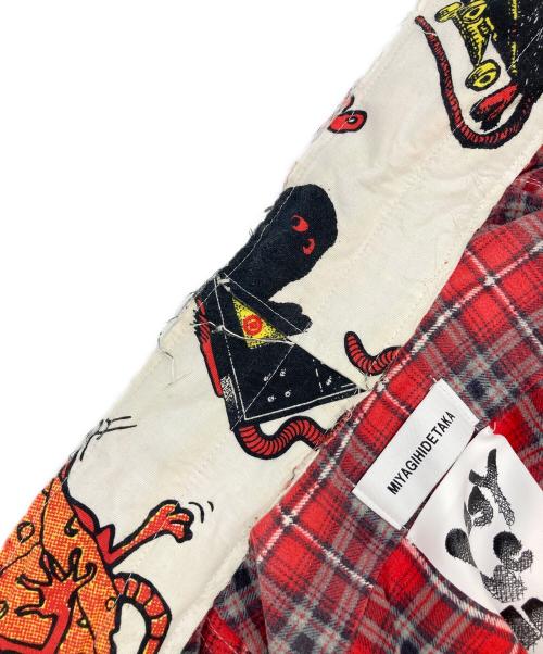 MIYAGIHIDETAKA（ミヤギヒデタカ）MIYAGIHIDETAKA (ミヤギヒデタカ) POGGY THE MAN (ポギーザマン) パッチワークカバーオール アイボリー サイズ:FREEの古着・服飾アイテム