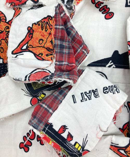 MIYAGIHIDETAKA（ミヤギヒデタカ）MIYAGIHIDETAKA (ミヤギヒデタカ) POGGY THE MAN (ポギーザマン) パッチワークカバーオール アイボリー サイズ:FREEの古着・服飾アイテム