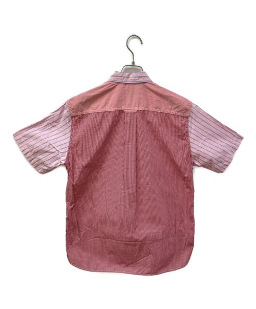 COMME des GARCONS HOMME（コムデギャルソン オム）COMME des GARCONS HOMME (コムデギャルソン オム) 半袖ドッキングシャツ ピンク サイズ:Ｍの古着・服飾アイテム