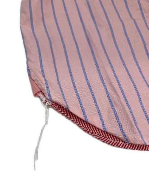 COMME des GARCONS HOMME（コムデギャルソン オム）COMME des GARCONS HOMME (コムデギャルソン オム) 半袖ドッキングシャツ ピンク サイズ:Ｍの古着・服飾アイテム