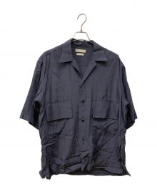 YOKE（ヨーク）の古着「HALF SLEEVES BIG FLAP SHIRT」｜グレー