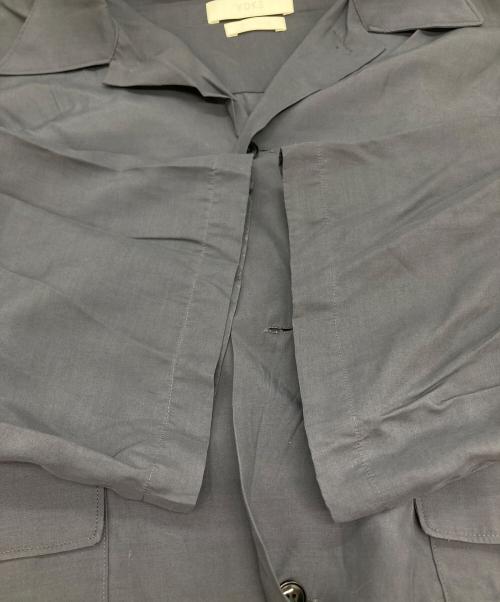 YOKE（ヨーク）YOKE (ヨーク) HALF SLEEVES BIG FLAP SHIRT グレー サイズ:2の古着・服飾アイテム