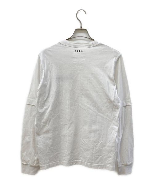 sacai（サカイ）sacai (サカイ) Embroidery Long Sleeve ホワイト サイズ:3の古着・服飾アイテム