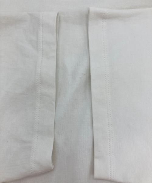 PRADA（プラダ）PRADA (プラダ) ラバーロゴナイロン切り替えポケットTシャツ ホワイト サイズ:Lの古着・服飾アイテム