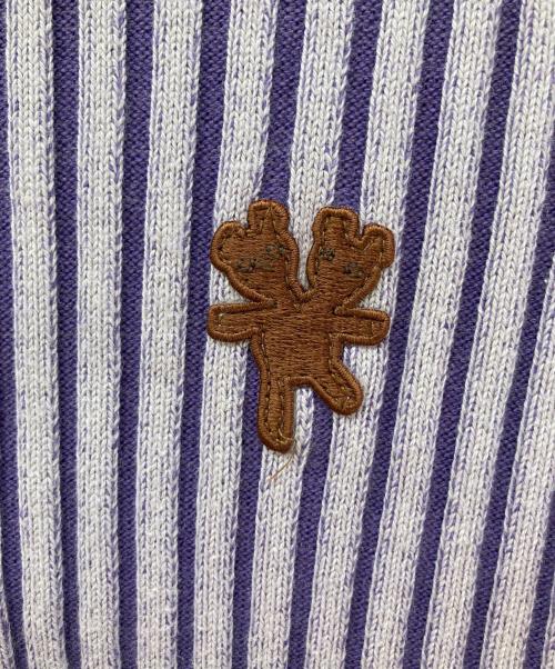 Heaven by Marc Jacobs（ヘブンバイマークジェイコブス）Heaven by Marc Jacobs (ヘブンバイマークジェイコブス) テディタイニーリブカーディガン パープル サイズ:Sの古着・服飾アイテム