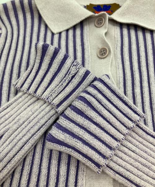 Heaven by Marc Jacobs（ヘブンバイマークジェイコブス）Heaven by Marc Jacobs (ヘブンバイマークジェイコブス) テディタイニーリブカーディガン パープル サイズ:Sの古着・服飾アイテム