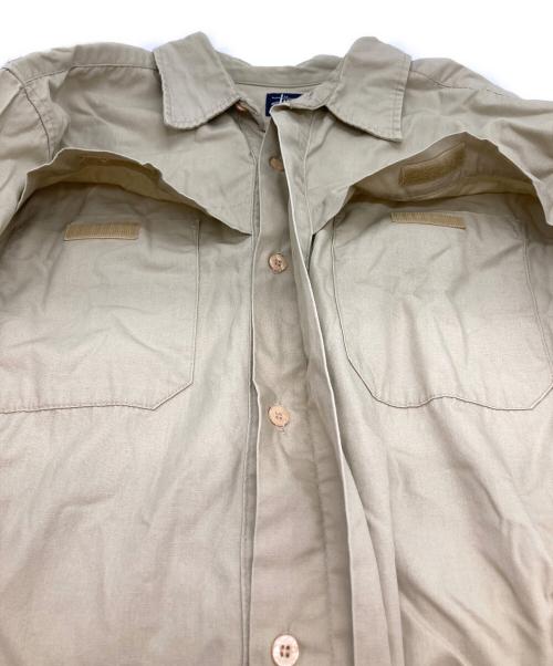 stussy（ステューシー）stussy (ステューシー) L/Sワークシャツ ベージュ サイズ:Lの古着・服飾アイテム