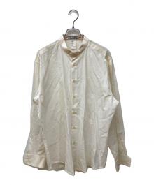 GIANNI VERSACE（ジャンニ・ヴェルサーチ）の古着「バンドカラーシャツ」｜アイボリー