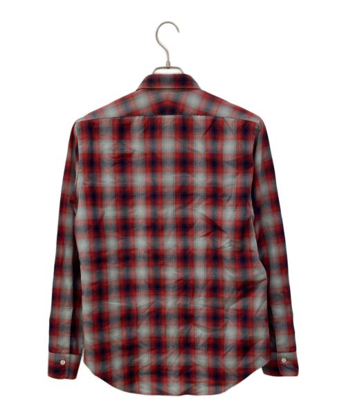 N.HOOLYWOOD（エヌ ハリウッド）N.HOOLYWOOD (エヌ ハリウッド) チェックシャツ レッド×ネイビー サイズ:38の古着・服飾アイテム