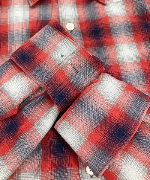 N.HOOLYWOOD（エヌ ハリウッド）N.HOOLYWOOD (エヌ ハリウッド) チェックシャツ レッド×ネイビー サイズ:38の古着・服飾アイテム