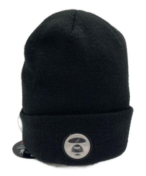 A BATHING APE（ア ベイシング エイプ）A BATHING APE (ア ベイシング エイプ) ニット帽 ブラック 未使用品の古着・服飾アイテム