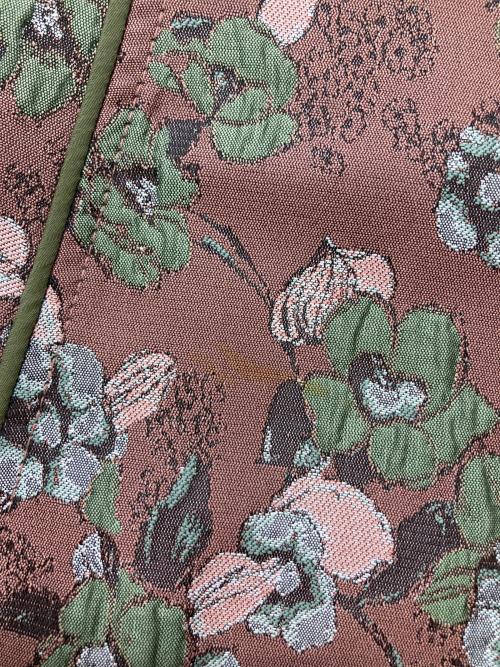 SEVEN TEN by MIHO KAWAHITO（セブン テン バイ ミホ カワヒト）SEVEN TEN by MIHO KAWAHITO (セブン テン バイ ミホ カワヒト) パイピングジャガードスカート ブラウン×グリーン サイズ:Mの古着・服飾アイテム