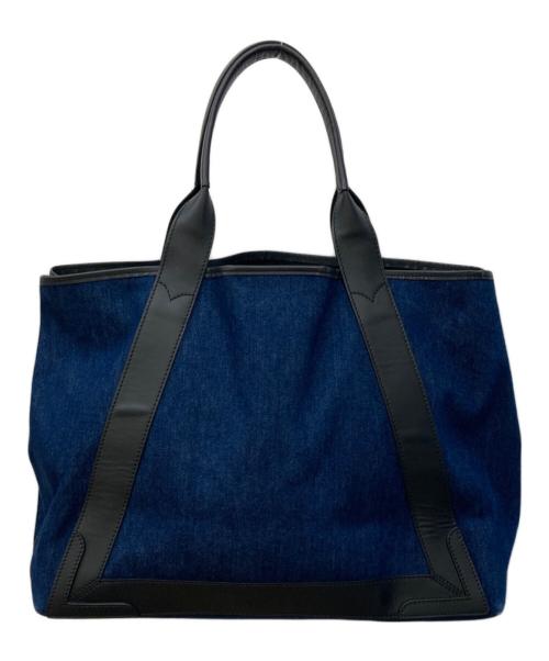 BALENCIAGA（バレンシアガ）BALENCIAGA (バレンシアガ) NAVY CABAS M/キャンバストートバッグ インディゴの古着・服飾アイテム