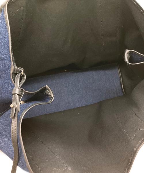 BALENCIAGA（バレンシアガ）BALENCIAGA (バレンシアガ) NAVY CABAS M/キャンバストートバッグ インディゴの古着・服飾アイテム
