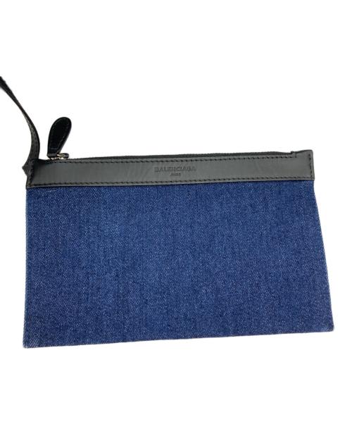 BALENCIAGA（バレンシアガ）BALENCIAGA (バレンシアガ) NAVY CABAS M/キャンバストートバッグ インディゴの古着・服飾アイテム