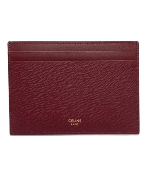 CELINE（セリーヌ）CELINE (セリーヌ) カードケース ボルドーの古着・服飾アイテム