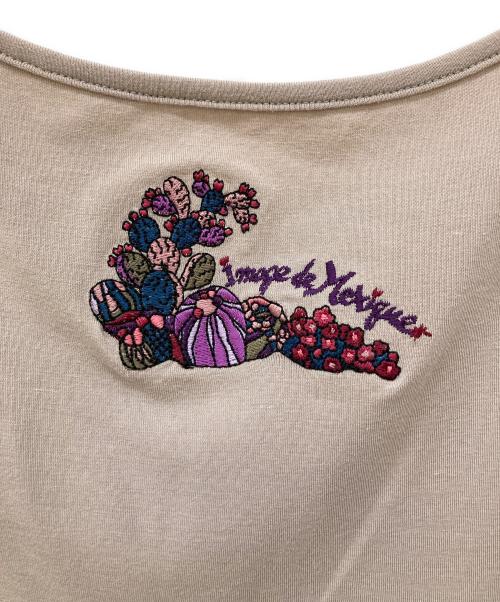 TOKUKO1erVOL（トクコプルミエヴォル）TOKUKO1erVOL (トクコプルミエヴォル) ノースリーブプリントワンピース グレー サイズ:9の古着・服飾アイテム