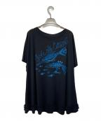 TOKUKO1erVOLトクコプルミエヴォル）の古着「刺繍オーバーサイズTシャツ」｜ブラック