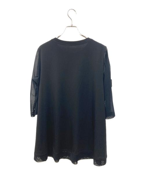 TOKUKO1erVOL（トクコプルミエヴォル）TOKUKO1erVOL (トクコプルミエヴォル) 切替オーバーサイズTシャツ ブラック サイズ:SIZE 9の古着・服飾アイテム