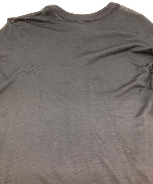 TOKUKO1erVOL（トクコプルミエヴォル）TOKUKO1erVOL (トクコプルミエヴォル) 変形総柄ジャージーシャツ ブラック サイズ:9の古着・服飾アイテム