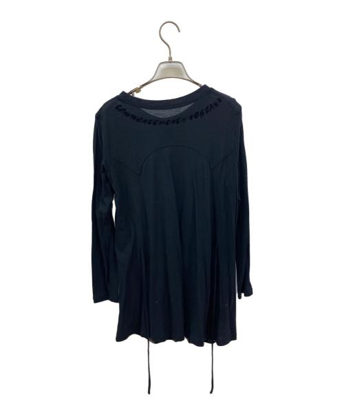 TOKUKO1erVOL（トクコプルミエヴォル）TOKUKO1erVOL (トクコプルミエヴォル) プリントジャージーシャツ ブラック サイズ:9の古着・服飾アイテム