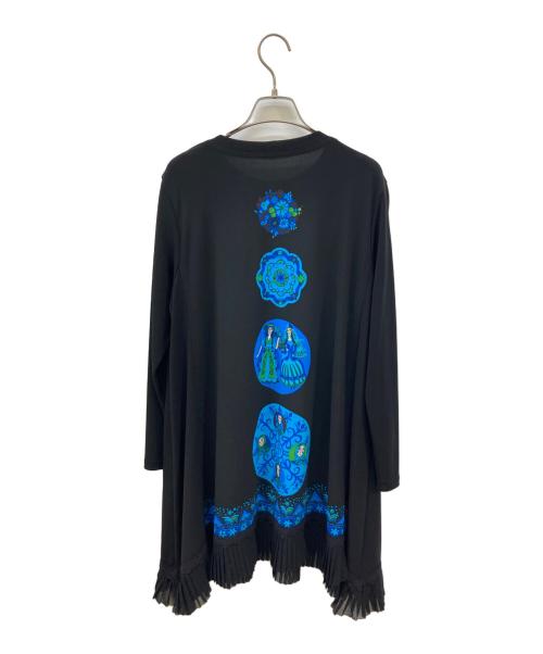 TOKUKO1erVOL（トクコプルミエヴォル）TOKUKO1erVOL (トクコプルミエヴォル) フリルジャージーカットソー ブラック サイズ:9の古着・服飾アイテム