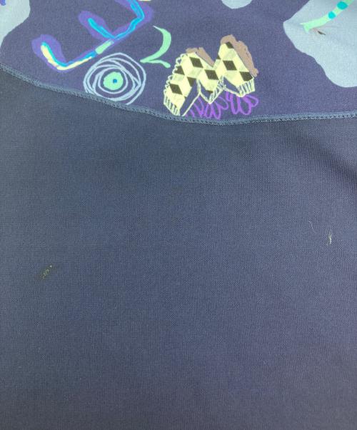 TOKUKO1erVOL（トクコプルミエヴォル）TOKUKO1erVOL (トクコプルミエヴォル) プリントジャージーワンピース パープル サイズ:9の古着・服飾アイテム