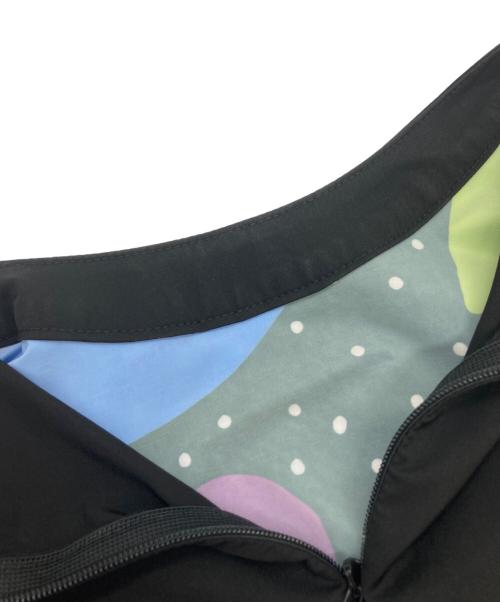 TOKUKO1erVOL（トクコプルミエヴォル）TOKUKO1erVOL (トクコプルミエヴォル) プリントギャザーワンピース ブラック サイズ:9の古着・服飾アイテム