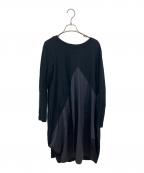 TOKUKO1erVOLトクコプルミエヴォル）の古着「切替ワンピース」｜ブラック