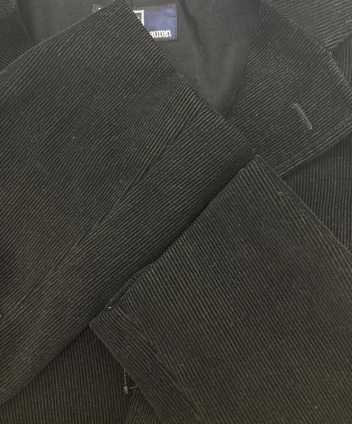 POLO RALPH LAUREN（ポロ・ラルフローレン）POLO RALPH LAUREN (ポロ・ラルフローレン) 3Bコーデュロイテーラードジャケット ブラック サイズ:Sの古着・服飾アイテム